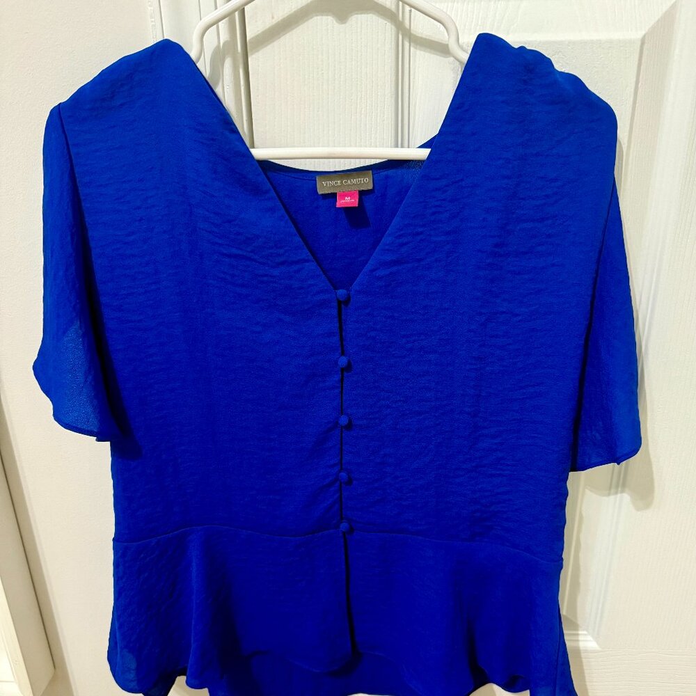Blue Chiffon blouse